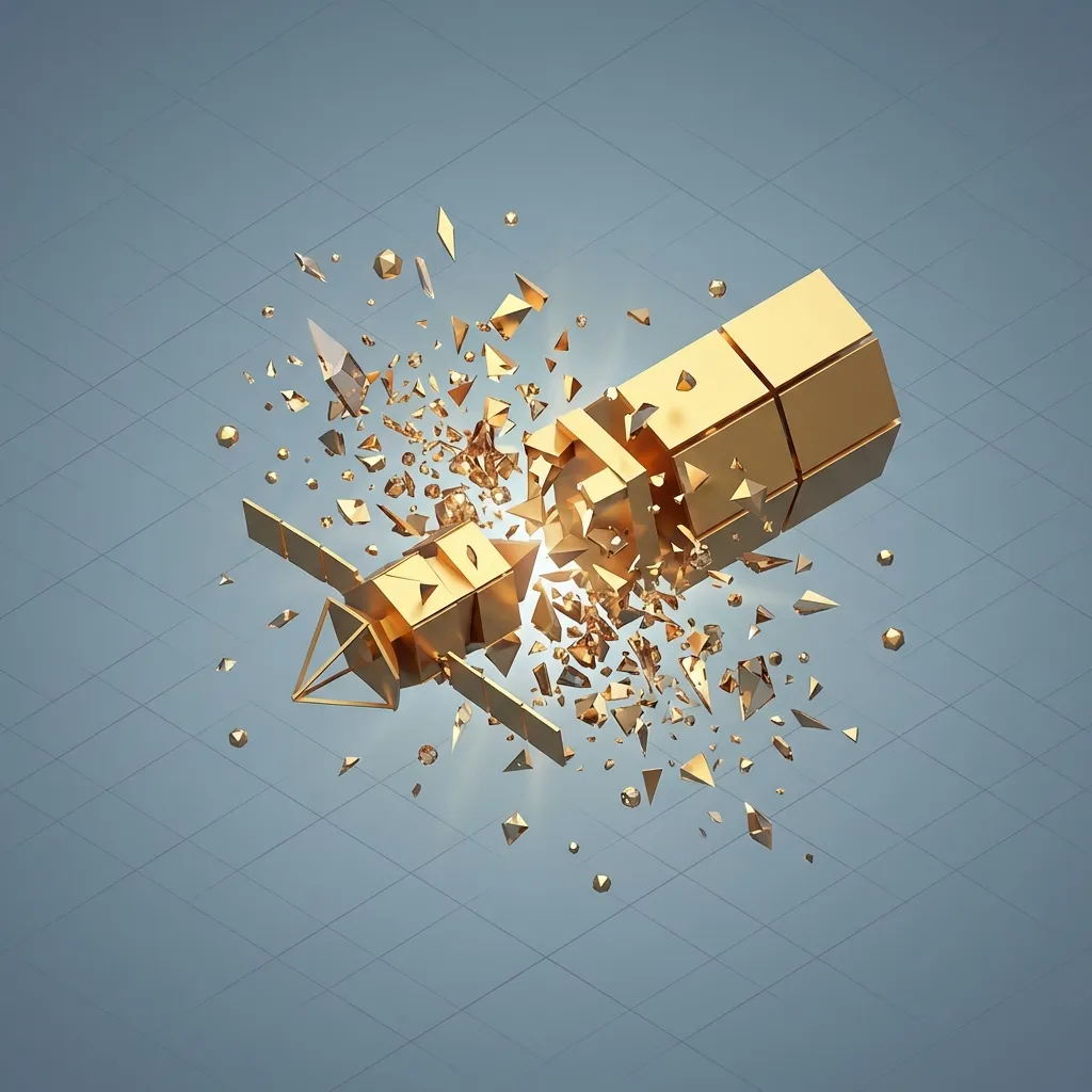 Satellite Collision Cascade