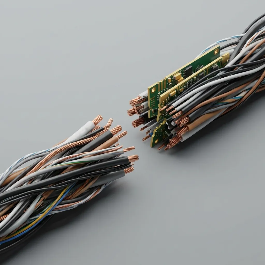 Severed connection representing the brain's language centers offline